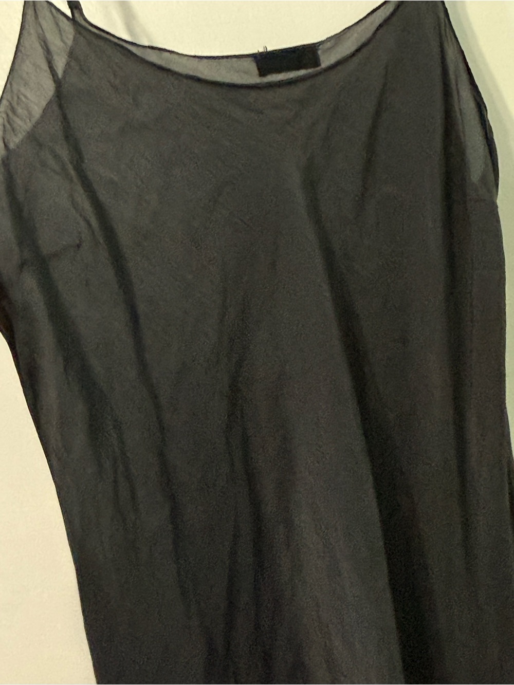 CP Shades Black Sheer Camisole with Adjustable Straps silk blend XL - Picture 4 of 7